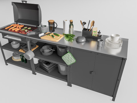 Barbecue grill 1 3D 모델