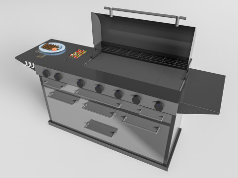 Barbecue grill 1 3D 모델