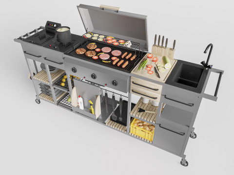 Barbecue grill 1 3D 모델