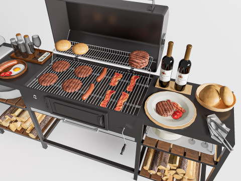Barbecue grill 1 3D 모델