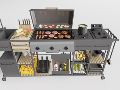 Barbecue grill 1 3D 모델