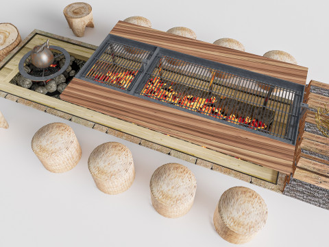 Barbecue grill 1 3D 모델