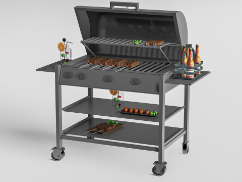 Barbecue grill 2 Modelo 3D