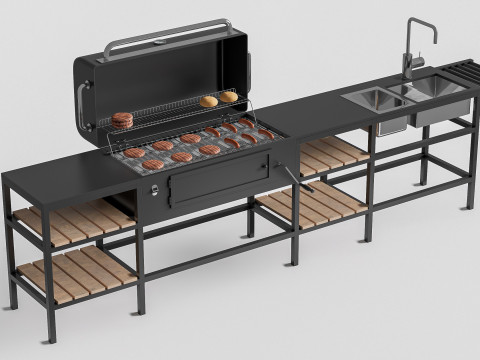 Barbecue grill 2 Modelo 3D