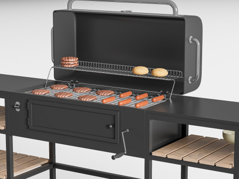 Barbecue grill 2 Modelo 3D