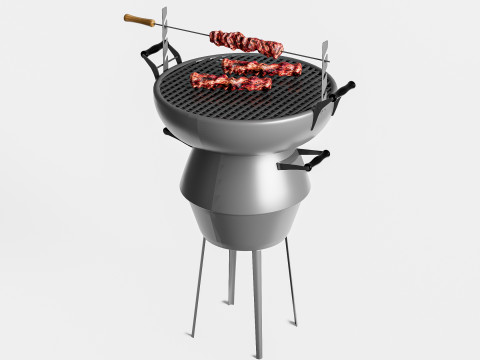 Barbecue grill 2 Modelo 3D