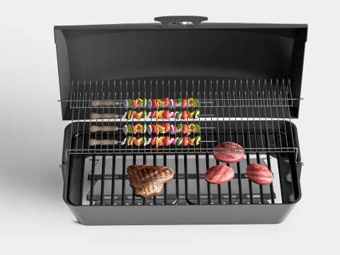 Barbecue grill 2 Modelo 3D