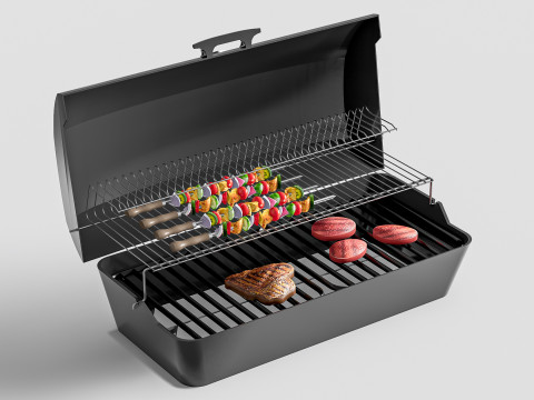 Barbecue grill 2 Modelo 3D