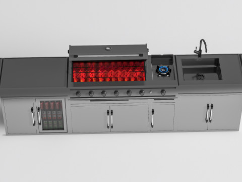 Barbecue grill 2 Modelo 3D