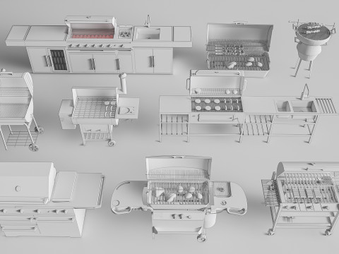 Barbecue grill 2 Modelo 3D