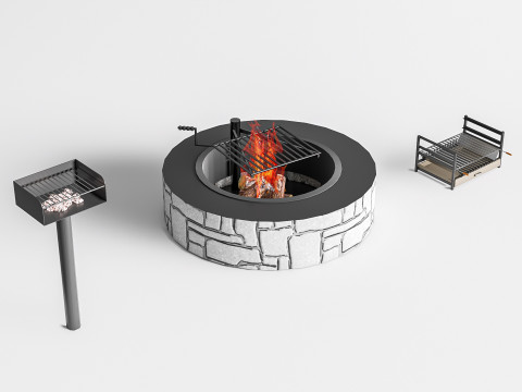 Barbecue grill 3 Modello 3D