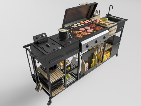 Barbecue grill 4 3Dモデル