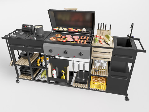Barbecue grill 4 3Dモデル