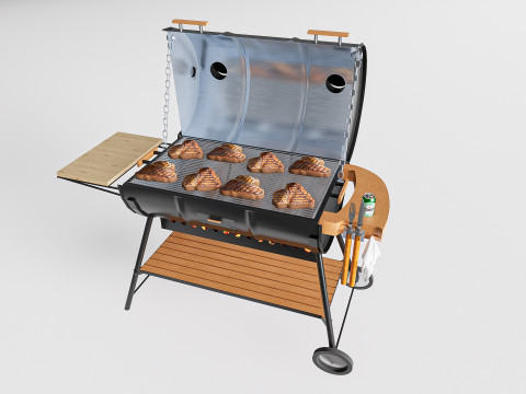 Barbecue grill 4 3Dモデル