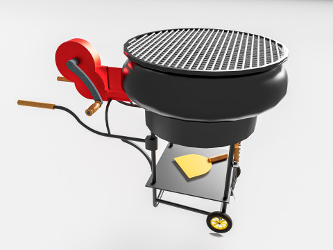 Barbecue grill 4 3Dモデル