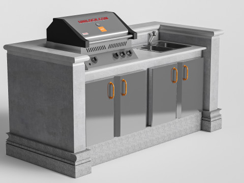 Barbecue grill 5 Modello 3D