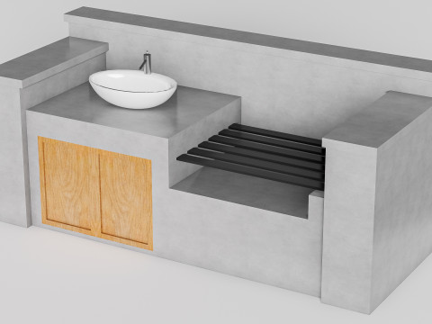 Barbecue grill 5 Modello 3D