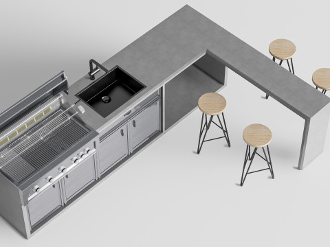 Barbecue grill 5 Modello 3D