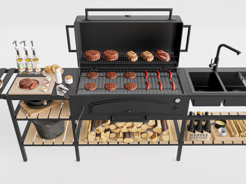 Barbecue grill 6 3D-Modell