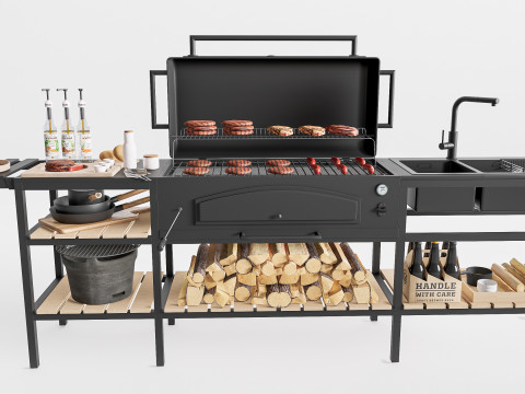 Barbecue grill 6 3D-Modell