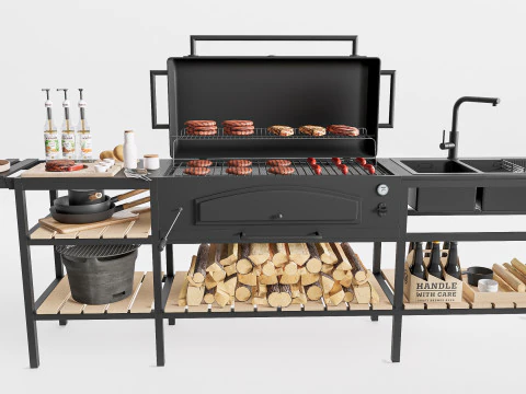 Churrasqueira 6 Modelo 3D