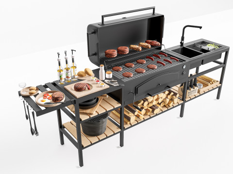 Barbecue grill 6 3D-Modell