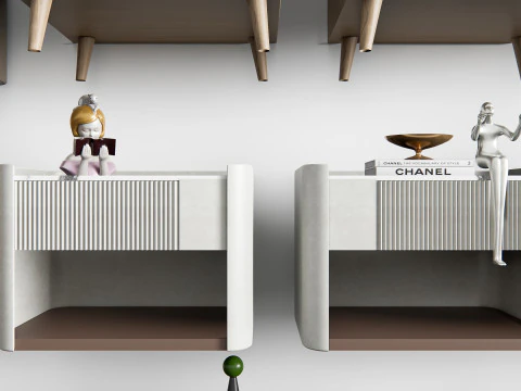 침대협탁 1 3D 모델