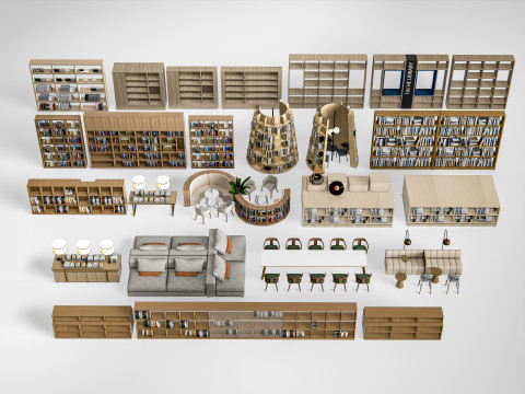 Bookcase 2 3D Model