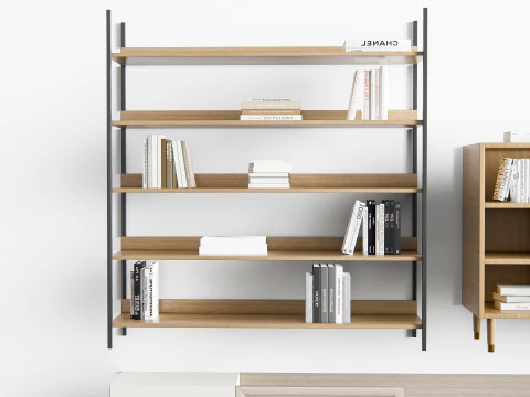 Bookcase 3 3D Model