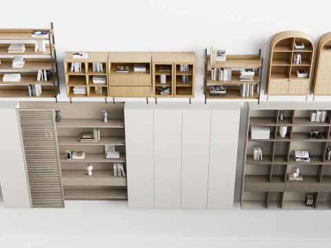 Bookcase 3 3D Model