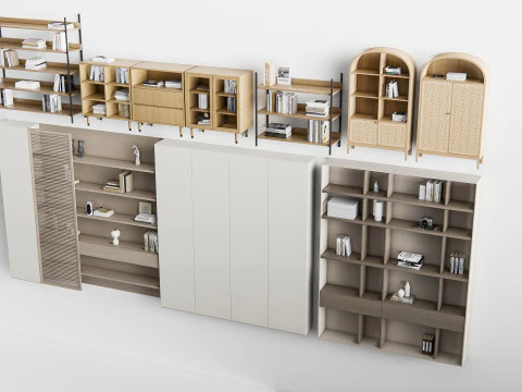 Bookcase 3 3D Model
