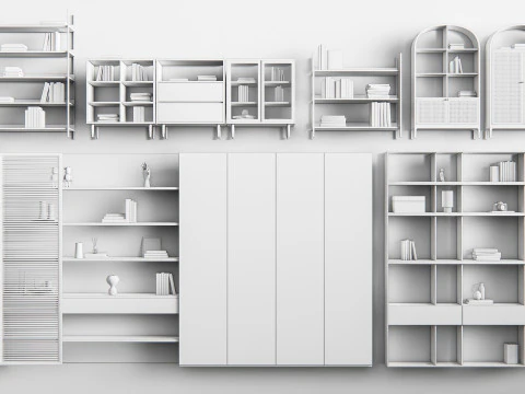 Bookcase 3 3D Model