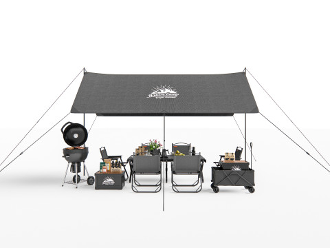 Camping Outdoor Gear pack 1 3D Model