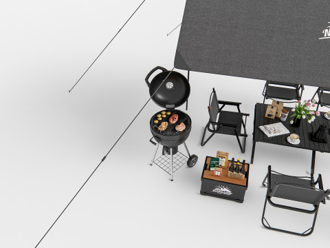Camping Outdoor Gear pack 1 3D Model