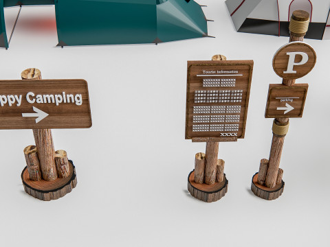 Camping Outdoor Gear pack 2 Modello 3D