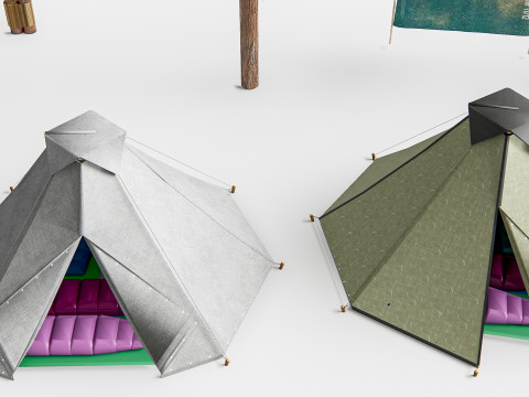 Camping Outdoor Gear pack 2 Modello 3D