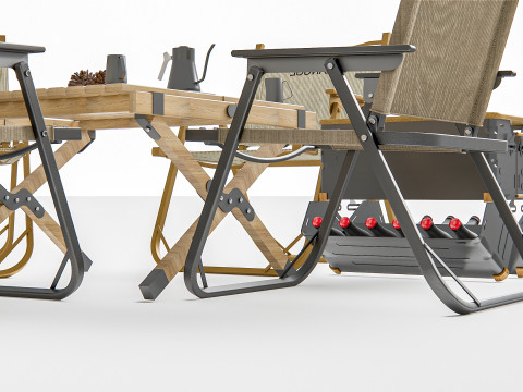 Camping Outdoor Gear pack 3 3D Model