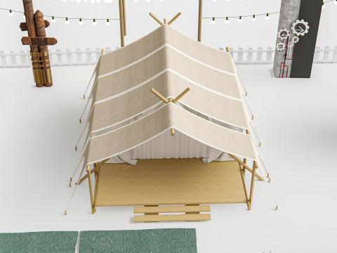 Camping Outdoor Gear pack 4 3Dモデル