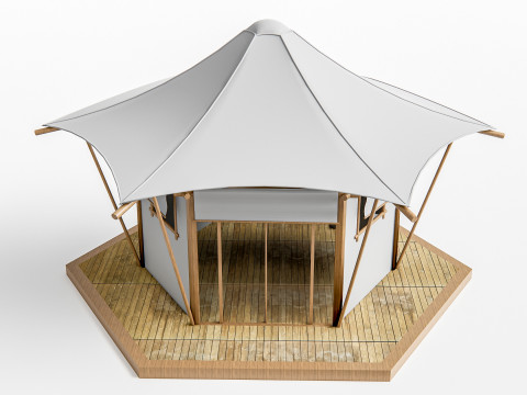 Camping Outdoor Gear pack 5 Model 3D
