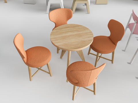 Children table and chairs 1 3D-Modell