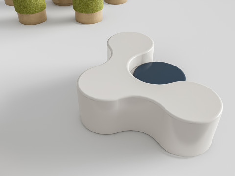 Children table and chairs 1 3D-Modell