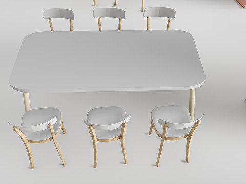 Children table and chairs 1 3D-Modell