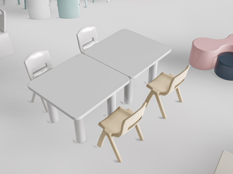 Children table and chairs 4 Modello 3D
