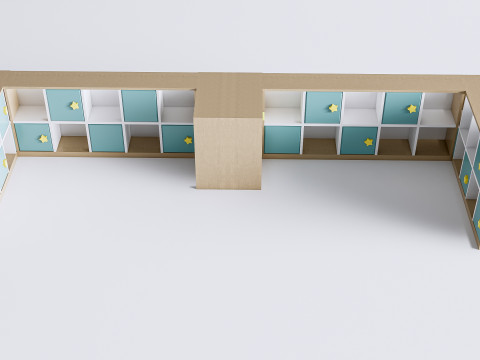 Children table and chairs 6 3D Model