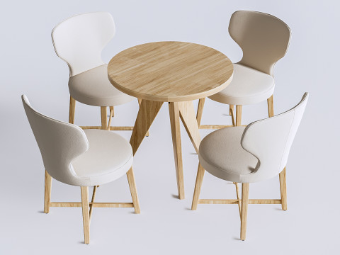 Children table and chairs 7 3D 모델