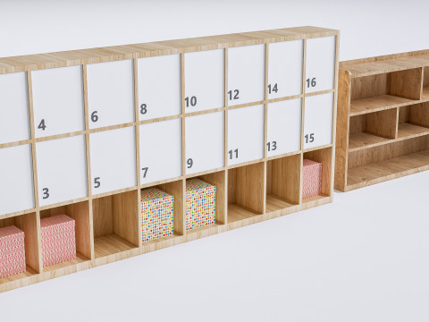 Children table and chairs 7 3D 모델