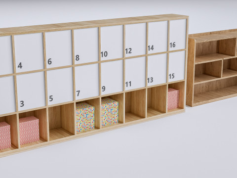 Children table and chairs 7 3D 모델