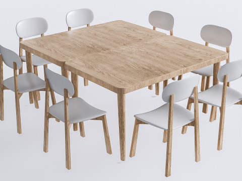 Children table and chairs 7 3D 모델