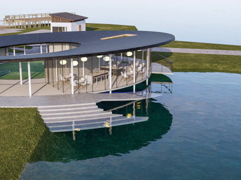 कॉफ़ी शॉप कैफ़े 1 3D मॉडल