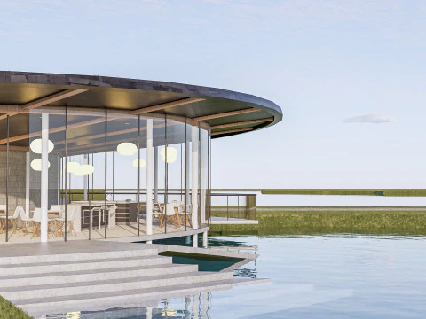 कॉफ़ी शॉप कैफ़े 1 3D मॉडल